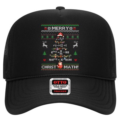 Merry Christmath Math Christmas Tree Ugly Sweater Teacher Trucker Hat