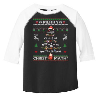 Merry Christmath Math Christmas Tree Ugly Sweater Teacher Toddler Fine Jersey T-Shirt