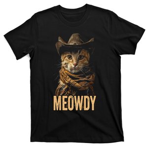 Meowdy Cat Meowdy Cowboy Cat Country Western T-Shirt