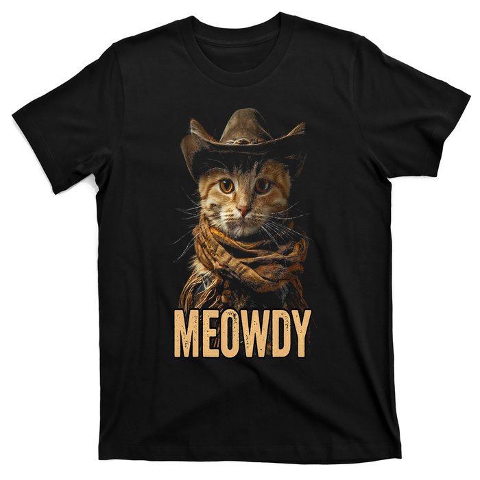 Meowdy Cat Meowdy Cowboy Cat Country Western T-Shirt