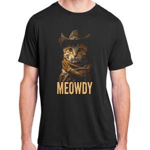 Meowdy Cat Meowdy Cowboy Cat Country Western Adult ChromaSoft Performance T-Shirt