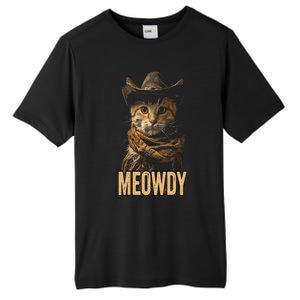 Meowdy Cat Meowdy Cowboy Cat Country Western Tall Fusion ChromaSoft Performance T-Shirt