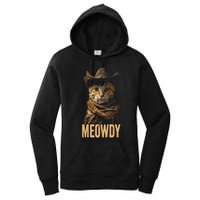 Meowdy Cat Meowdy Cowboy Cat Country Western Women's Pullover Hoodie