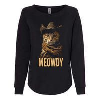 Meowdy Cat Meowdy Cowboy Cat Country Western Womens California Wash Sweatshirt