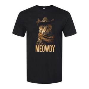 Meowdy Cat Meowdy Cowboy Cat Country Western Softstyle CVC T-Shirt