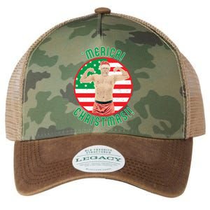 Merica Christmas Murica Usa America American Flag Santa Dad Great Gift Legacy Tie Dye Trucker Hat