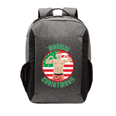 Merica Christmas Murica Usa America American Flag Santa Dad Great Gift Vector Backpack