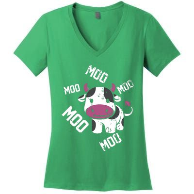 Moo Cow Women's V-Neck T-Shirt