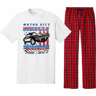 Motor City Muscle Cruisin Woodward Detroit To Pontiac 2024 Pajama Set