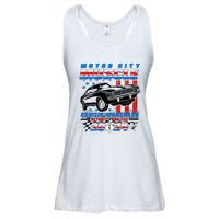 Motor City Muscle Cruisin Woodward Detroit To Pontiac 2024 Ladies Essential Flowy Tank