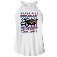 Motor City Muscle Cruisin Woodward Detroit To Pontiac 2024 Women's Perfect Tri Rocker Tank