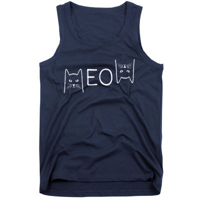 Meow Cat Meow Kitty Funny Cats Mom And Cat Dad Gift Tank Top