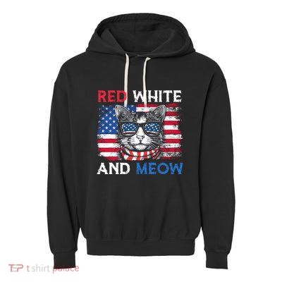 Meowica Cat Garment-Dyed Fleece Hoodie