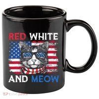 Meowica Cat 11oz C Handle Ceramic Mug