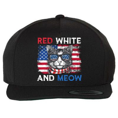 Meowica Cat Wool Snapback Cap