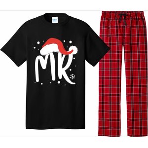 Matching Couples Mr Mrs Wedding Christmas Ugly Santa Hat Gift Pajama Set