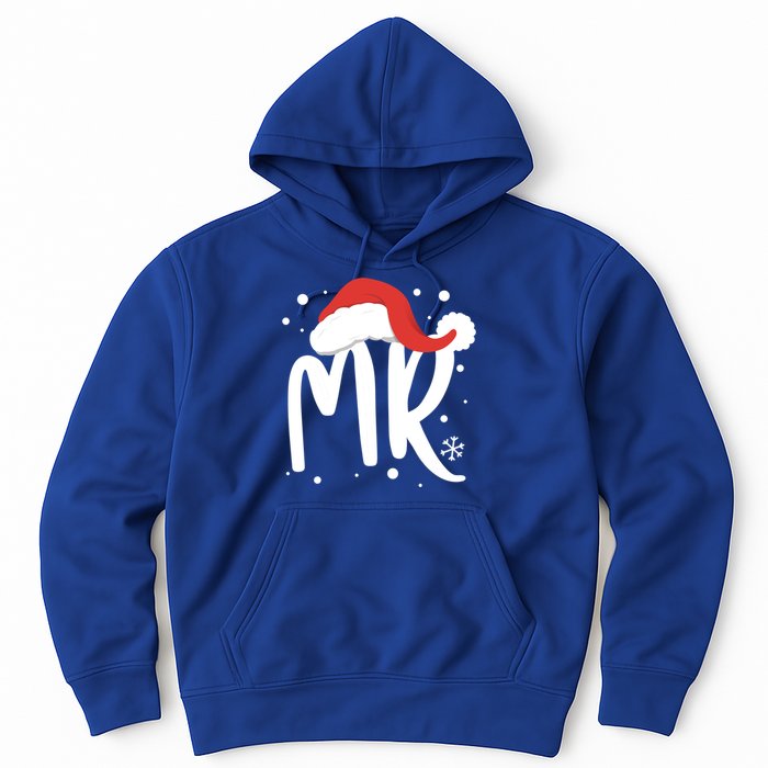 Matching Couples Mr Mrs Wedding Christmas Ugly Santa Hat Gift Hoodie