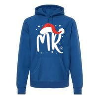 Matching Couples Mr Mrs Wedding Christmas Ugly Santa Hat Gift Premium Hoodie