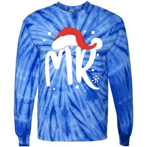 Matching Couples Mr Mrs Wedding Christmas Ugly Santa Hat Gift Tie-Dye Long Sleeve Shirt