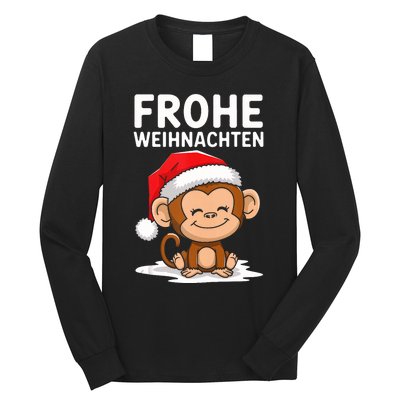 Merry Christmas Monkey Frohe Weihnachten Tank Top Long Sleeve Shirt