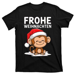 Merry Christmas Monkey Frohe Weihnachten Tank Top T-Shirt