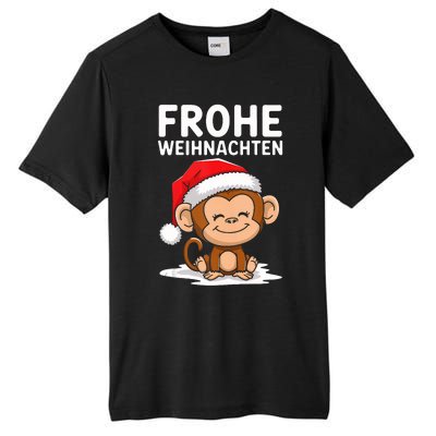 Merry Christmas Monkey Frohe Weihnachten Tank Top Tall Fusion ChromaSoft Performance T-Shirt