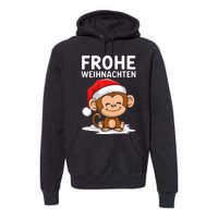 Merry Christmas Monkey Frohe Weihnachten Tank Top Premium Hoodie