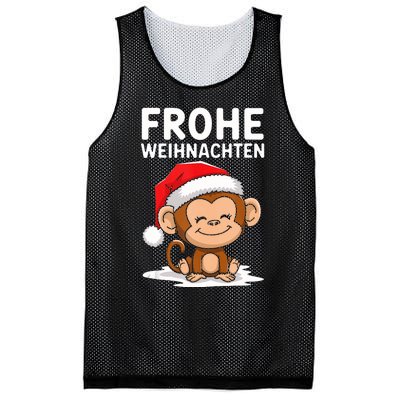 Merry Christmas Monkey Frohe Weihnachten Tank Top Mesh Reversible Basketball Jersey Tank