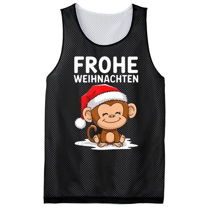 Merry Christmas Monkey Frohe Weihnachten Tank Top Mesh Reversible Basketball Jersey Tank