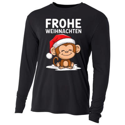 Merry Christmas Monkey Frohe Weihnachten Tank Top Cooling Performance Long Sleeve Crew