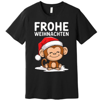 Merry Christmas Monkey Frohe Weihnachten Tank Top Premium T-Shirt