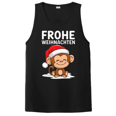 Merry Christmas Monkey Frohe Weihnachten Tank Top PosiCharge Competitor Tank