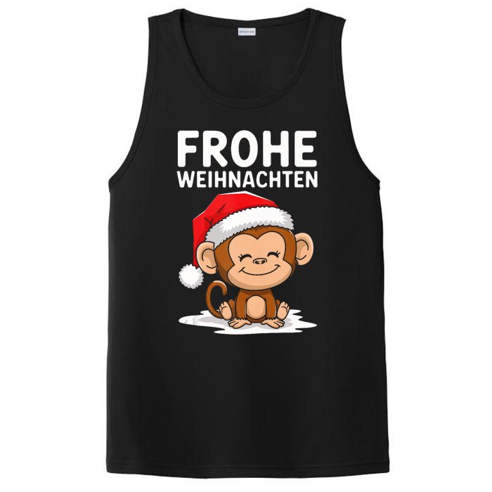 Merry Christmas Monkey Frohe Weihnachten Tank Top PosiCharge Competitor Tank