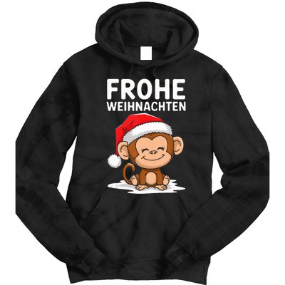 Merry Christmas Monkey Frohe Weihnachten Tank Top Tie Dye Hoodie