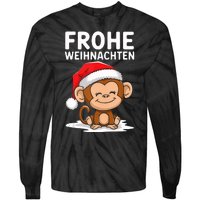 Merry Christmas Monkey Frohe Weihnachten Tank Top Tie-Dye Long Sleeve Shirt