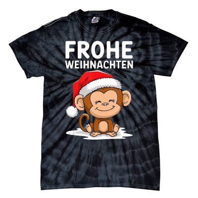 Merry Christmas Monkey Frohe Weihnachten Tank Top Tie-Dye T-Shirt