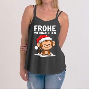 Merry Christmas Monkey Frohe Weihnachten Tank Top Women's Strappy Tank