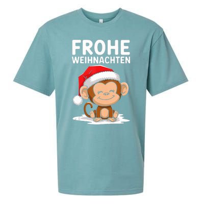 Merry Christmas Monkey Frohe Weihnachten Tank Top Sueded Cloud Jersey T-Shirt