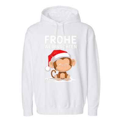 Merry Christmas Monkey Frohe Weihnachten Tank Top Garment-Dyed Fleece Hoodie