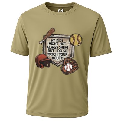 My Child Might Not Always Swing But I Do So Watch Your Mouth Cooling Performance Crew T-Shirt