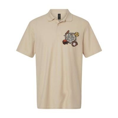 My Child Might Not Always Swing But I Do So Watch Your Mouth Softstyle Adult Sport Polo