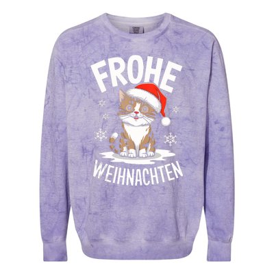 Merry Christmas Munchkin Cat Frohe Weihnachten Tank Top Colorblast Crewneck Sweatshirt