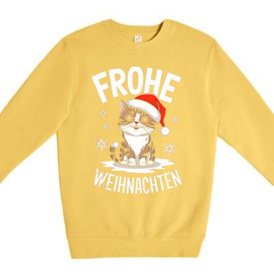 Merry Christmas Munchkin Cat Frohe Weihnachten Tank Top Premium Crewneck Sweatshirt