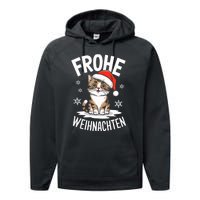 Merry Christmas Munchkin Cat Frohe Weihnachten Tank Top Performance Fleece Hoodie