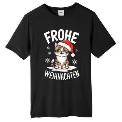 Merry Christmas Munchkin Cat Frohe Weihnachten Tank Top Tall Fusion ChromaSoft Performance T-Shirt