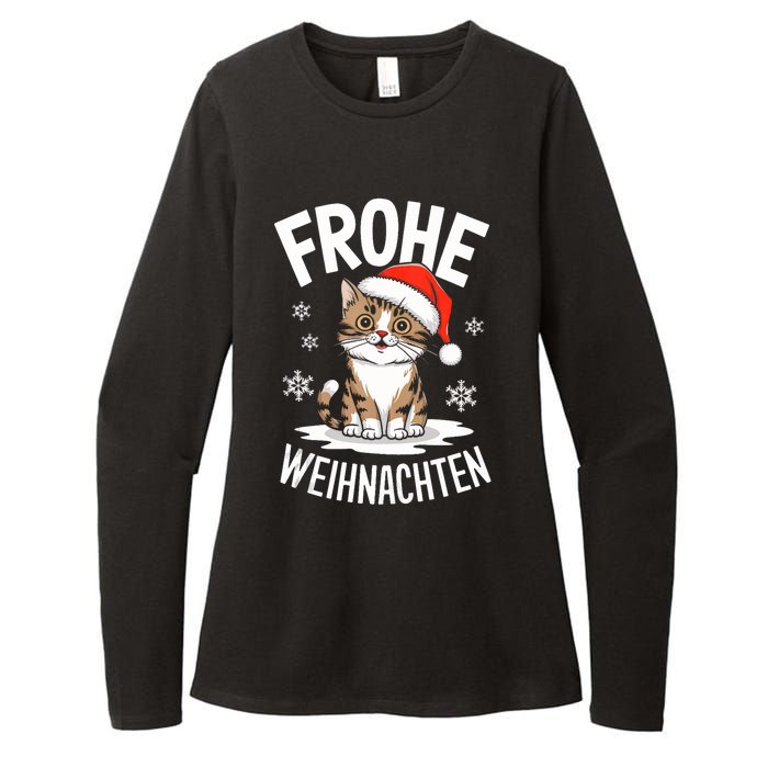 Merry Christmas Munchkin Cat Frohe Weihnachten Tank Top Womens CVC Long Sleeve Shirt