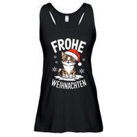 Merry Christmas Munchkin Cat Frohe Weihnachten Tank Top Ladies Essential Flowy Tank