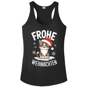 Merry Christmas Munchkin Cat Frohe Weihnachten Tank Top Ladies PosiCharge Competitor Racerback Tank