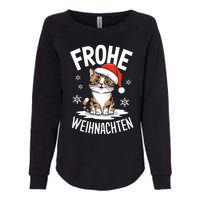 Merry Christmas Munchkin Cat Frohe Weihnachten Tank Top Womens California Wash Sweatshirt