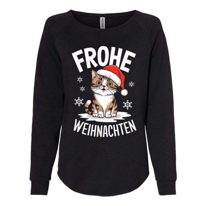 Merry Christmas Munchkin Cat Frohe Weihnachten Tank Top Womens California Wash Sweatshirt